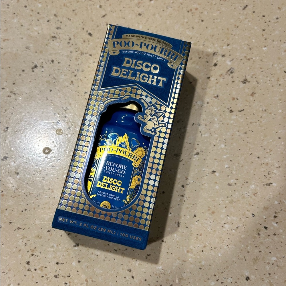 Poo-Pourri Limited Edition Holiday 2025 Disco Delight Toilet Spray 2 fl oz NEW